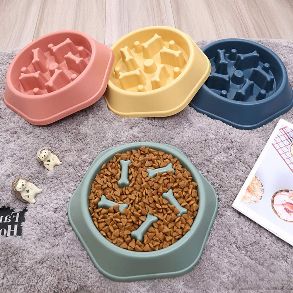 Slow Feeder Dog Bowl anti Gulping Healthy Eating Interactive Bloat Stop Fun Alternative Non Slip Dog Slow Food Feeding Pet Bowl Slow Eating Healthy Design for Small Medium Size Dogs